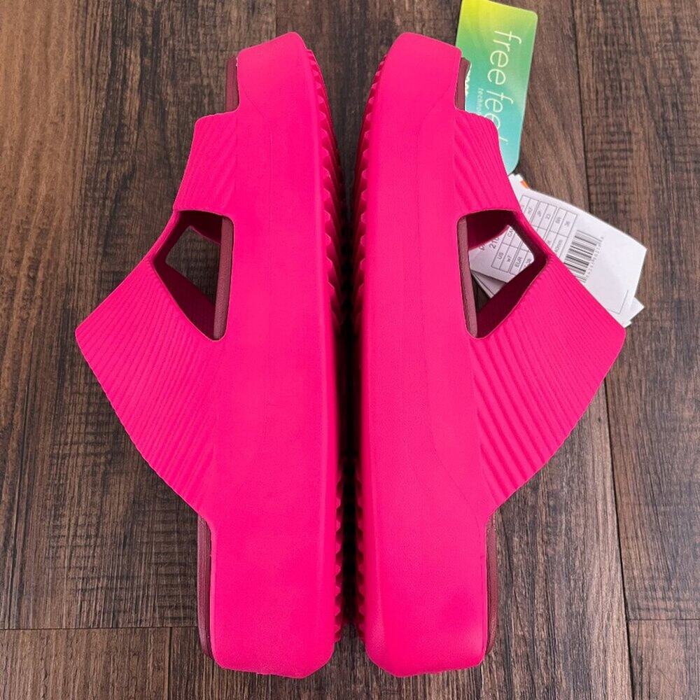 Crocs Getaway Groove Chunky Platform Sandal Strappy Size 7 Dragon Fruit Pink - Picture 5 of 14